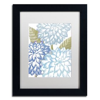 Trademark Fine Art Sea Dahlias I Black Framed Wall Art - Size 16x20