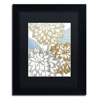Trademark Fine Art Sea Dahlias II Black Framed Wall Art - Size 16x20