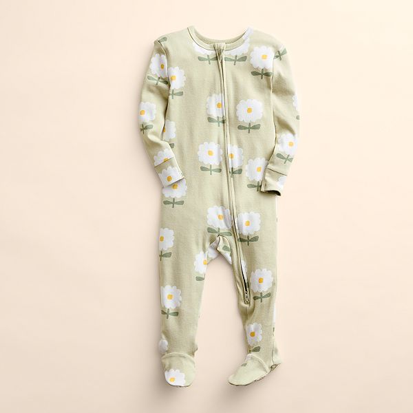 Baby Little Co. by Lauren Conrad ZipUp Footed Pajamas with Grippers