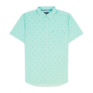 Big & Tall IZOD Classic Breeze Short Sleeve Woven Button-Down Shirt