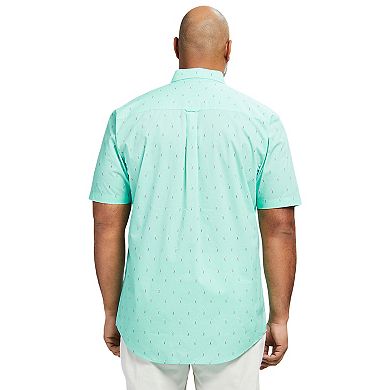 Big & Tall IZOD Classic Breeze Short Sleeve Woven Button-Down Shirt