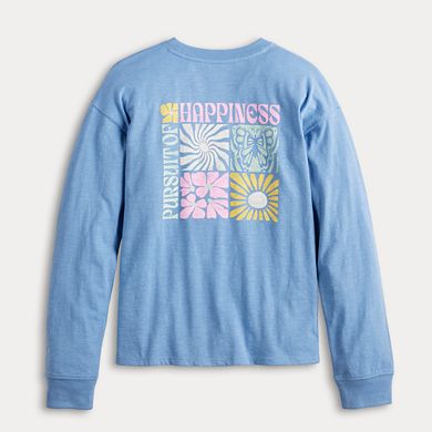 Girls 6-20 & Plus Size SO® Long Sleeve Oversized Tee