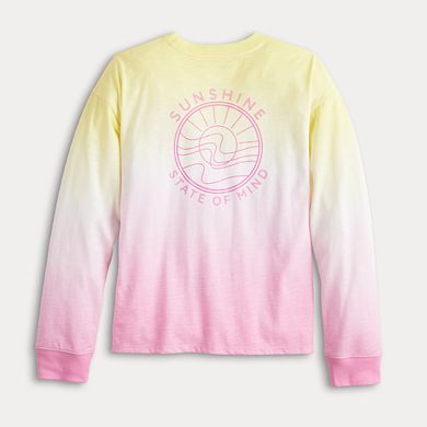 Girls 6-20 & Plus Size SO® Long Sleeve Oversized Tee
