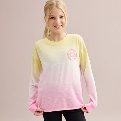 Girls 6-20 & Plus Size SO® Long Sleeve Oversized Tee