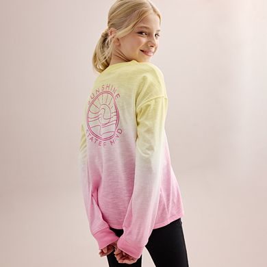 Girls 6-20 & Plus Size SO® Long Sleeve Oversized Tee