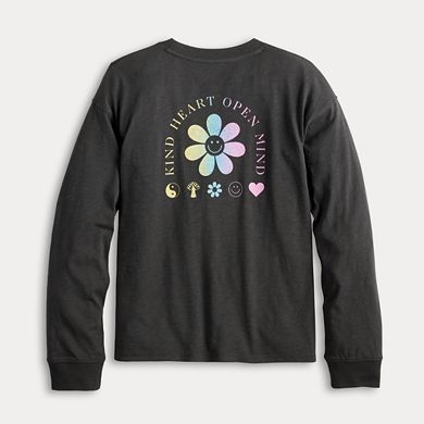 Girls 6-20 & Plus Size SO® Long Sleeve Oversized Tee