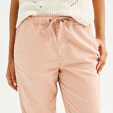 Petite Sonoma Goods For Life® Easy Paper Bag Waist Capri Pants