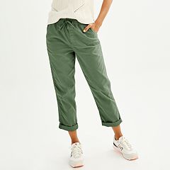 Womens Green Crops & Capris - Bottoms, Clothing