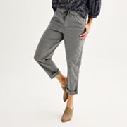 grey dress capris Miluxas Capri Pants for Women Wide Leg Yoga Dress Capris with Pockets Cross  Loose Casual Work Crop Pants Dark Gray 4(S)