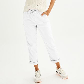 Petite Sonoma Goods For Life® Easy Paper Bag Waist Capri Pants