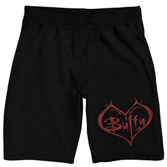 Men's Buffy The Vampire Slayer Heart Pajama Shorts