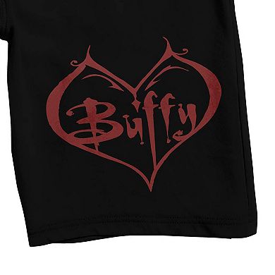 Men's Buffy The Vampire Slayer Heart Pajama Shorts