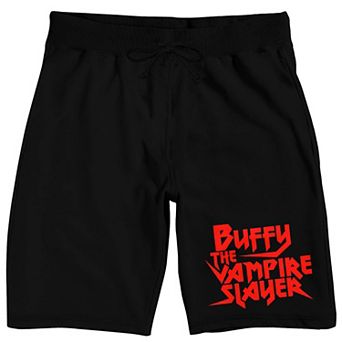 Men's Buffy The Vampire Slayer Title Logo Pajama Shorts