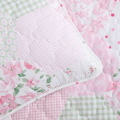 Laura Ashley Ellyn Pink Quilt Set