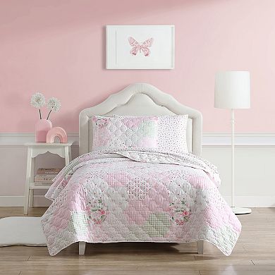 Laura Ashley Ellyn Pink Quilt Set