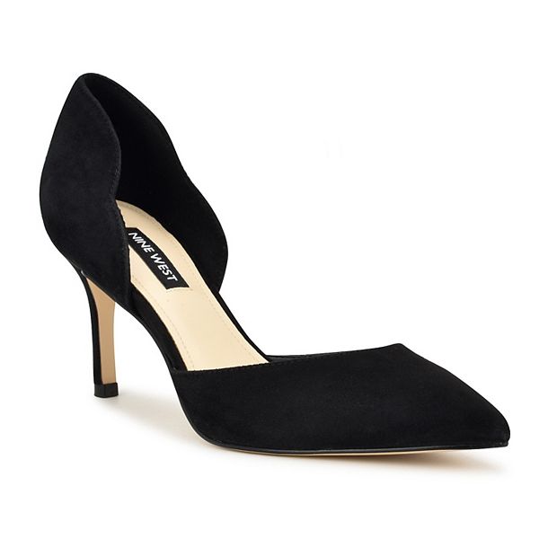 Nine west cheap black suede pumps