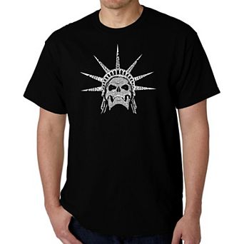 Freedom Skull - Men's Word Art T-shirt
