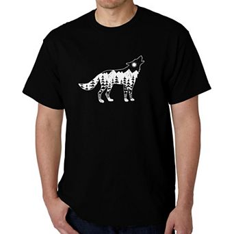 Howling Wolf - Men's Word Art T-shirt