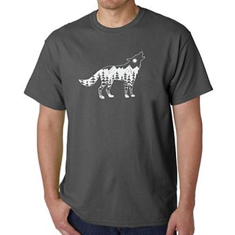 Howling Wolf - Men's Word Art T-shirt