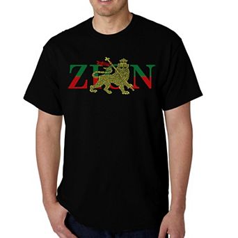 Zion - One Love - Men's Word Art T-shirt