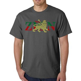 Zion - One Love - Men's Word Art T-shirt