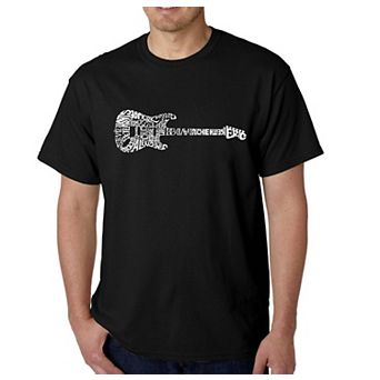 Rock Guitar - Men's Word Art T-shirt