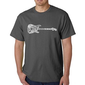 Rock Guitar - Men's Word Art T-shirt