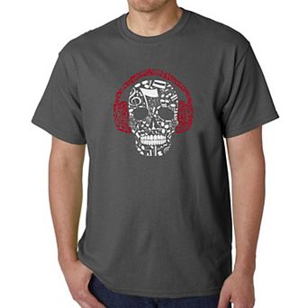 Music Notes Skull - Men's Word Art T-shirt