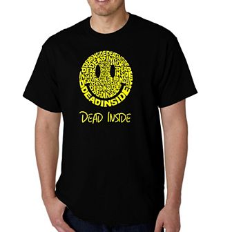 Dead Inside Smile - Men's Word Art T-shirt
