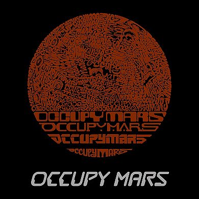 Occupy Mars - Men's Word Art T-shirt