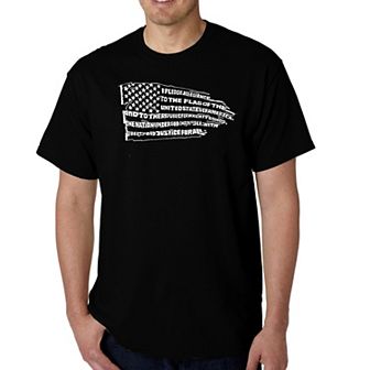 Pledge Of Allegiance Flag - Men's Word Art T-shirt