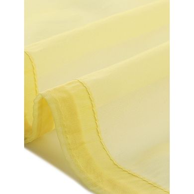 Women's See Through Top Long Sleeve Drawstring Hem Button Down Cropped Sheer Jacket