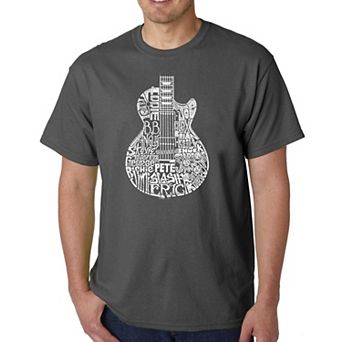 Rock Guitar Head - Men's Word Art T-shirt