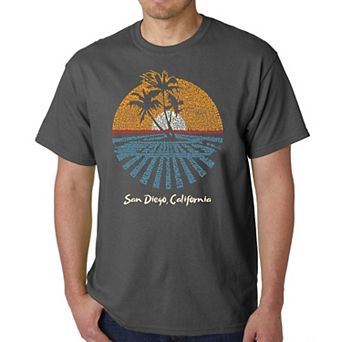 San Diego Cities- Men's Word Art T-shirt