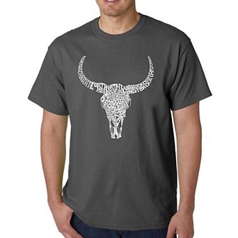 Texas Skull - Men's Word Art T-shirt
