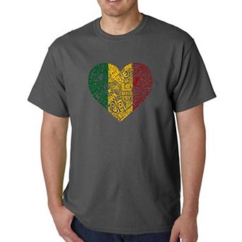 One Love Heart - Men's Word Art T-shirt