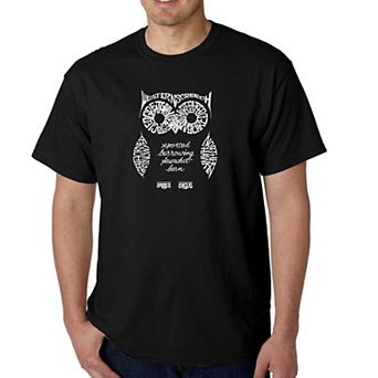 Owl - Men's Word Art T-shirt