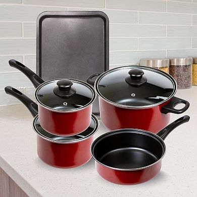 8-Piece Nonstick Carbon Steel Petite Cookware Set with Cookie Sheet