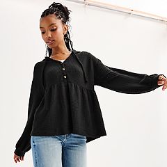 Juniors' SO® Oversized Tunic Hoodie