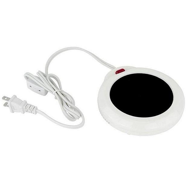 Evelots Coffee Mug Cup Warmer for Desk | Electric | Hot Tea Candle Wax  Heating Plate | 2 Pack White