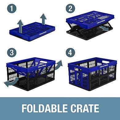 CleverMade Collapsible Utility Crate 3-piece Set