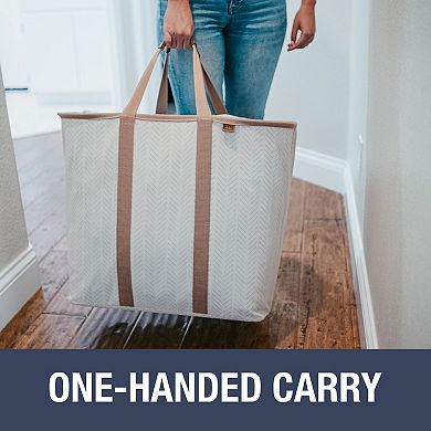 Clevermade Collapsible Laundry Caddy LUXE 2-piece Set