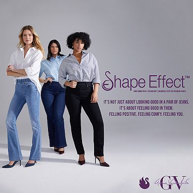 Women's Gloria Vanderbilt Shape Effect Patch Pocket Wide Leg Crop Jeans