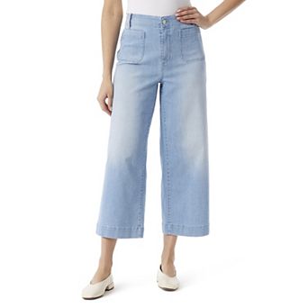 Women's Gloria Vanderbilt Shape Effect Patch Pocket Wide Leg Crop Jeans