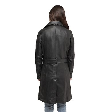 Plus Size Whet Blu Emma Leather Car Coat