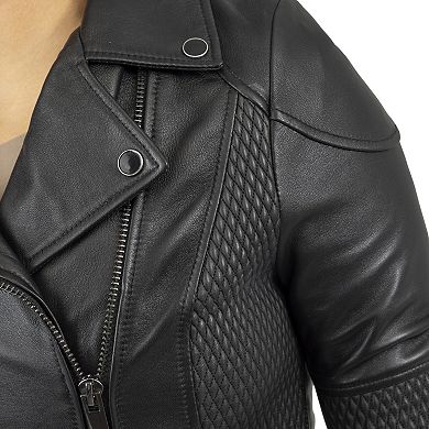 Women's Whet Blu Crossover Leather Jacket