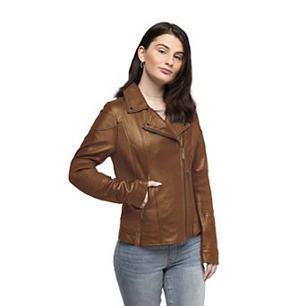 Women's Whet Blu Crossover Leather Jacket