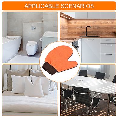 Microfiber Wash Gloves Mitten Cleaning Duster with Thumb