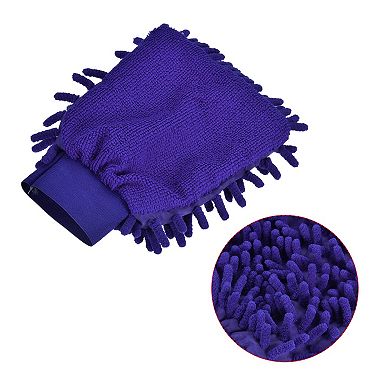 3 Pcs Microfiber Chenille Mitts Scratch-free Cleaning Glove For Home