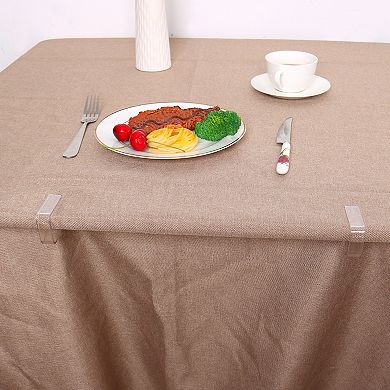 Table Plastic Tablecloth Covver Runner Clip Clamp Holder 0.7"-1.4" Thickness 8 Pcs